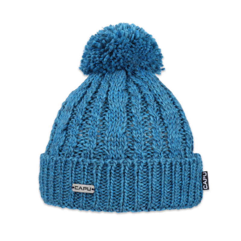 Dětská čepice s akrylovou bambulí